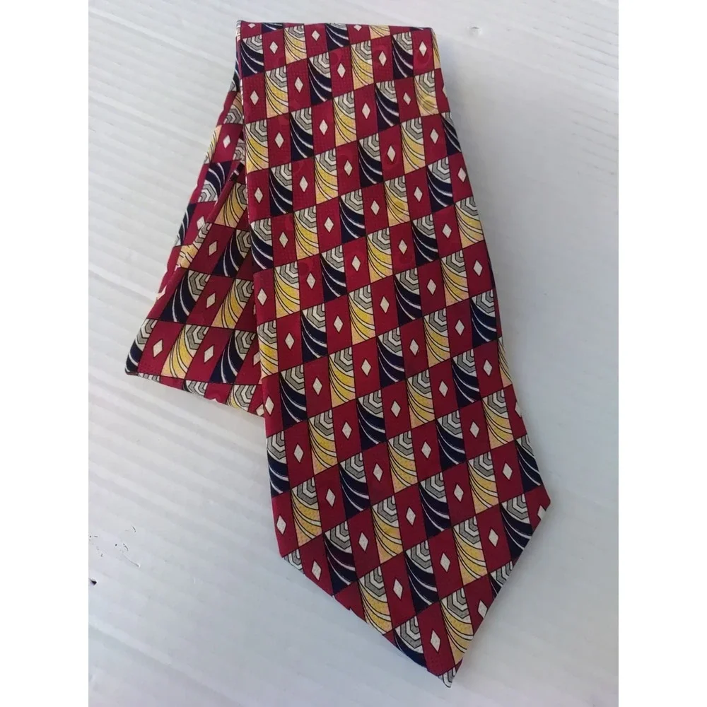 Robert Talbot Vintage Studio Nordstrom Men Colorful Pattern‎ Silk USA 59
